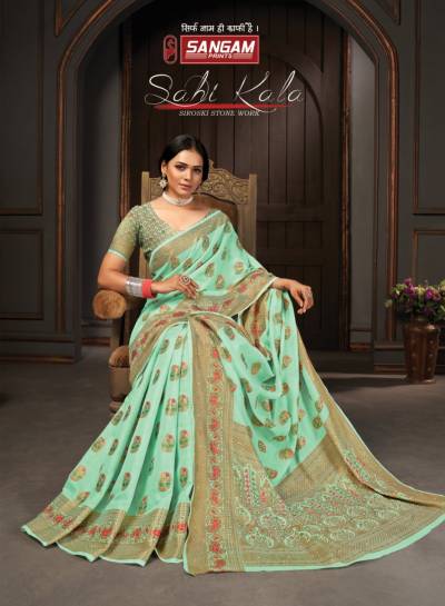Sahi Kala By Sangam Print Summer Wear Cotton Saree Collection